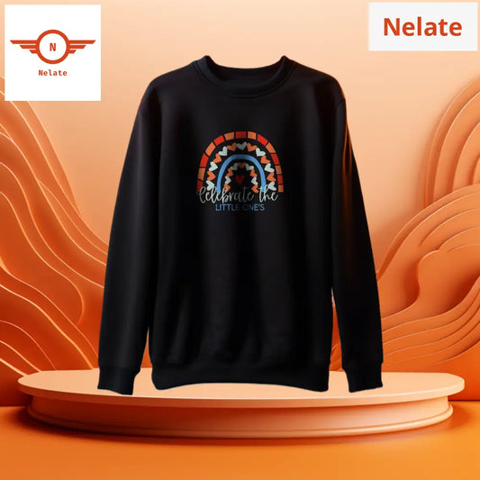 Celebrate The Little Ones Black Sweatshirt For Men