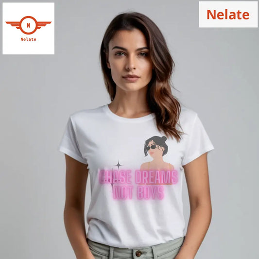 Chase Dreams Not Boys Womens White T-Shirt