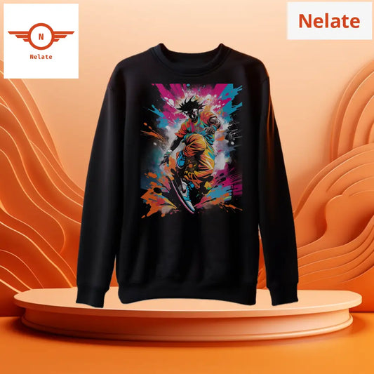 Color Splash Man - Black Sweatshirt For Men