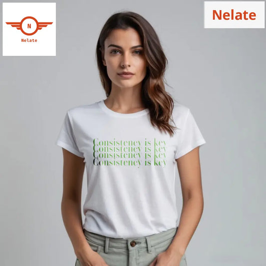 Consistency Is Key White T-Shirt