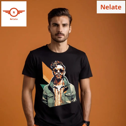 Cool Man Theme 2 Black T-Shirt