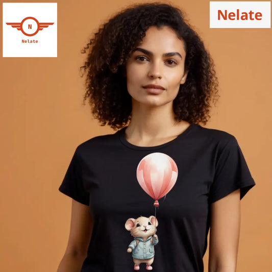 Cute Rat Black T-Shirt