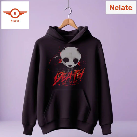 ’Death’ Black Hoodie For Men