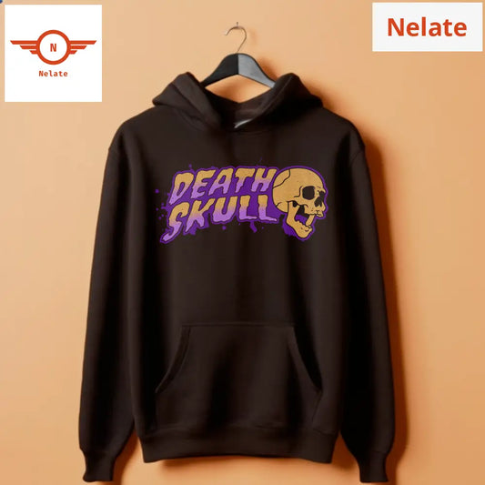 Death Skull-Black Hoodie For Men