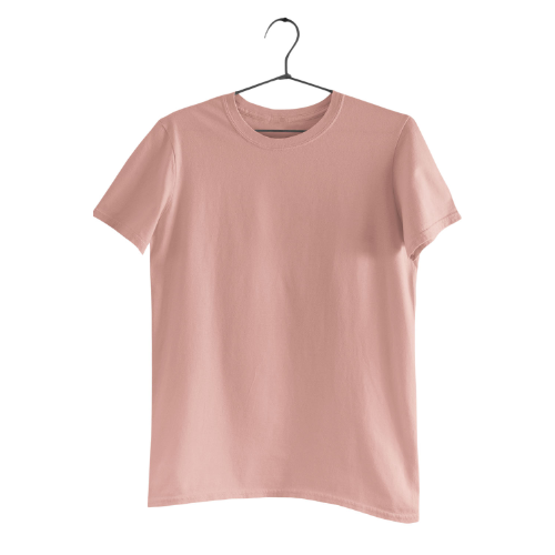 Nelate Plain Peach T-Shirt For Men
