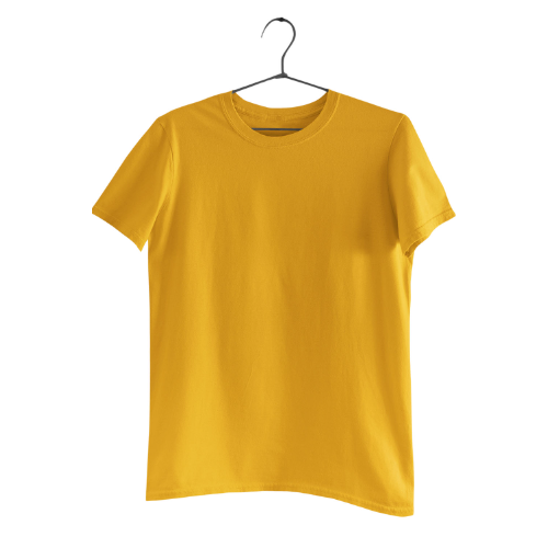 Nelate Plain Yellow T-Shirt For Men
