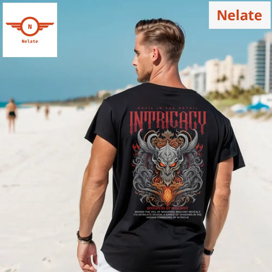 Devil In The Detail - Black Oversized T-Shirt