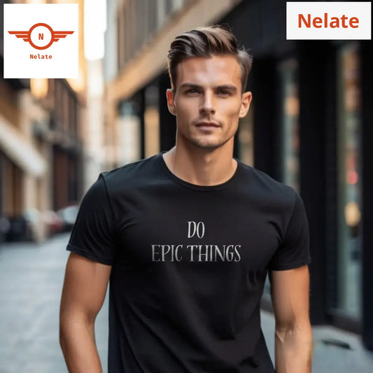 Do Epic Things Black T-Shirt