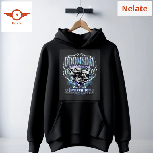 Doomsday Generation Black Hoodie For Men