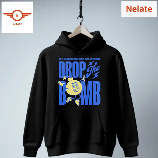 Drop The Bomb Black Hoodie For Men