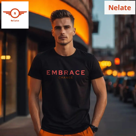 Embrace Change Black T-Shirt