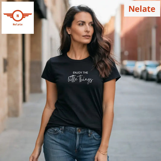 Enjoy The Little Things Black T-Shirt