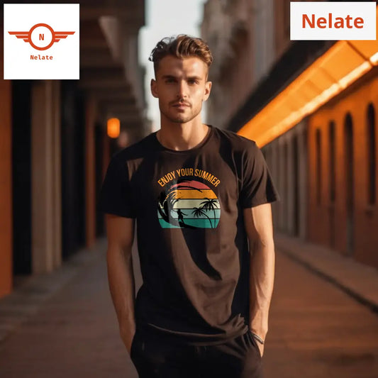 Enjoy Your Summer Black T-Shirt