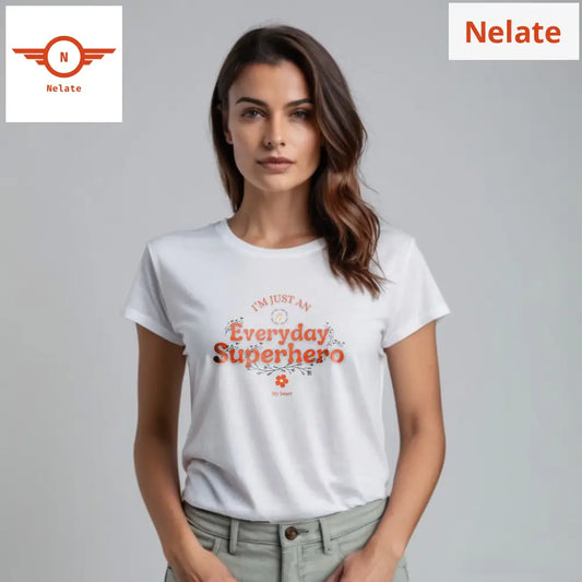 ’Everyday Superhero’ Women’s White T-Shirt