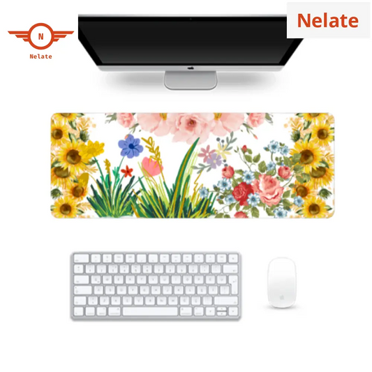 Floral Pattern Gaming Pad