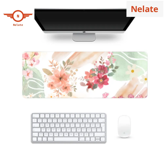 Floral Pattern Gaming Pad