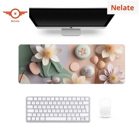 Floral Pattern Gaming Pad