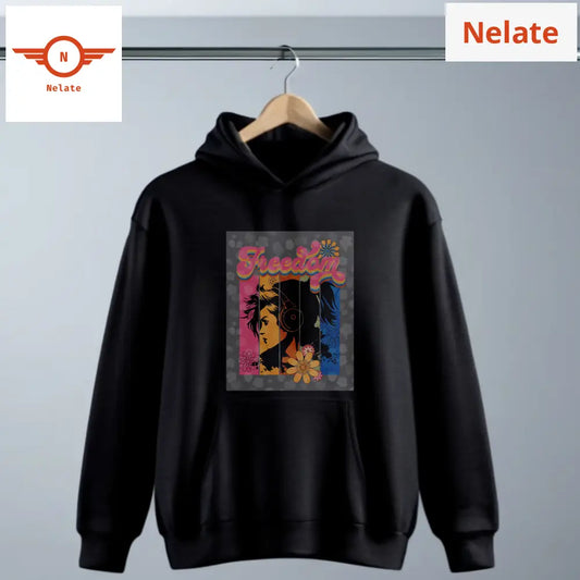 Freedom - Black Hoodie For Men