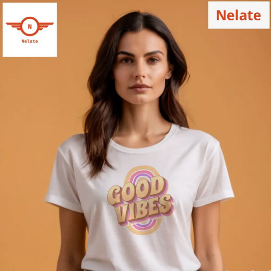 Good Vibes Womens White T-Shirt
