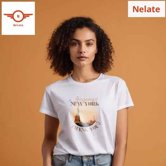’Gorgeous New York’ Women’s White T-Shirt