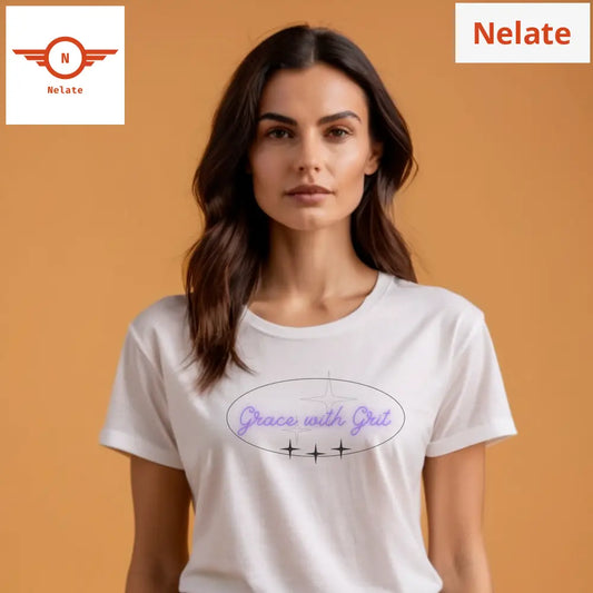 Grace With Grit White T-Shirt