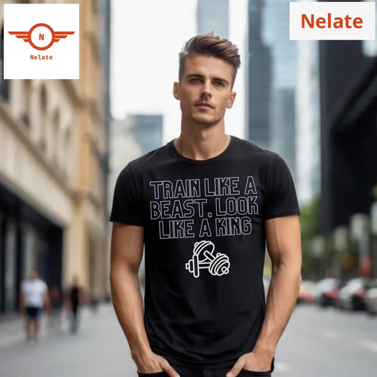 Gym Motivational Quote Black T-Shirt