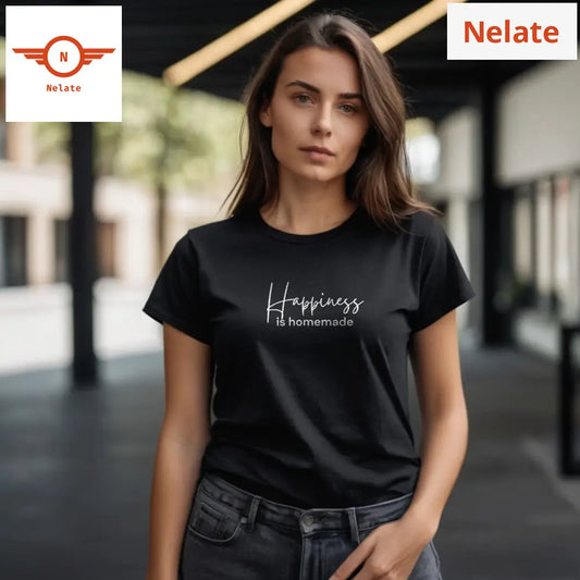 Happiness Is Homemade Black T-Shirt
