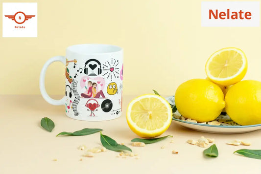 ’Happy And Cool’ White Coffee Mug