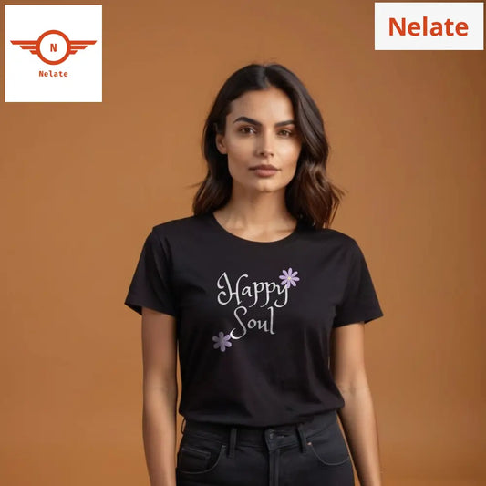 Happy Soul Black T-Shirt