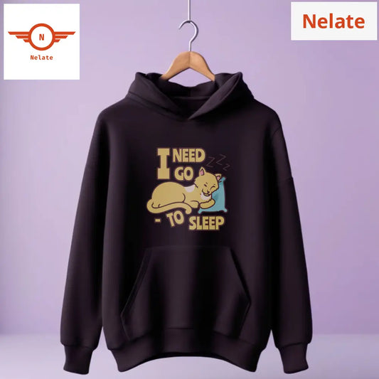 I Need Go To Sleep - Black Hoodie For Men