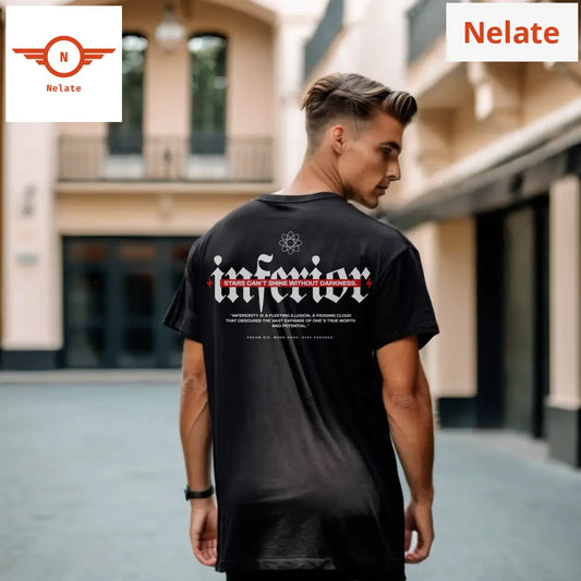 Inferior Black Oversized T-Shirt