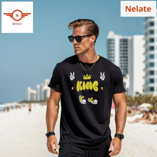 King - Graffiti Black Oversized T-Shirt