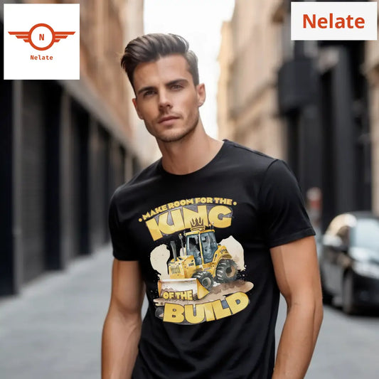 King Of The Build-Black T-Shirt