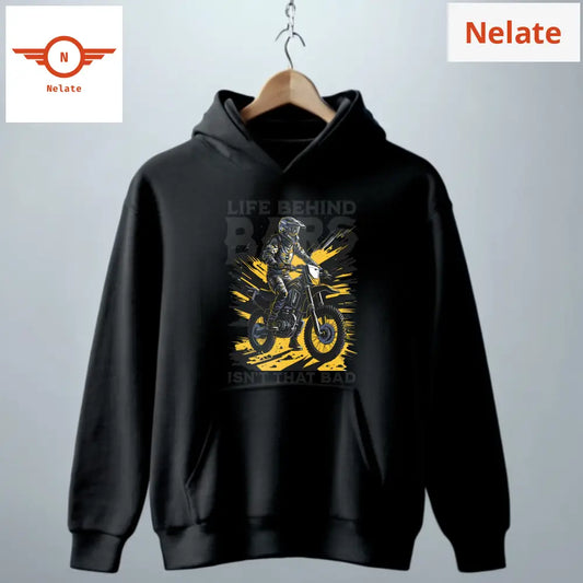 Life Behind Bars-Black Hoodie For Men