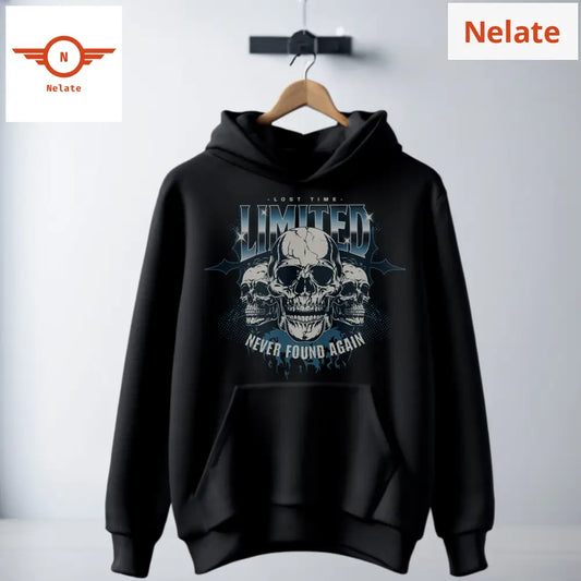 ’Limited’ Black Hoodie For Men