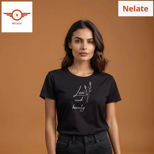 Love And Beauty Black T-Shirt