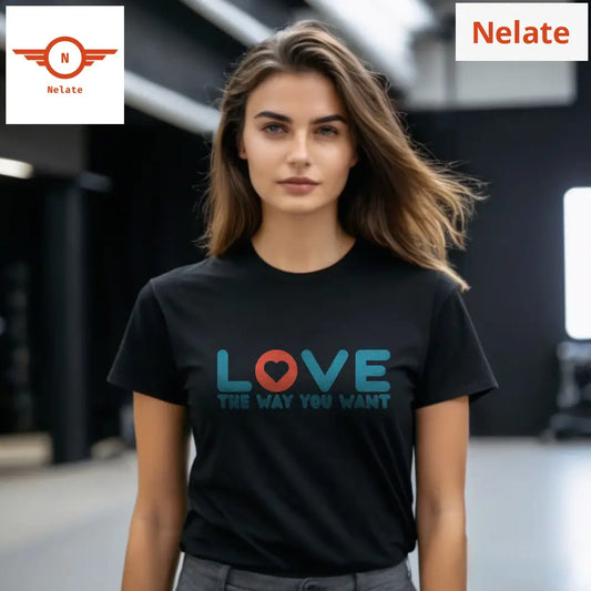 ’Love The Way You Want’ Women’s Black T-Shirt
