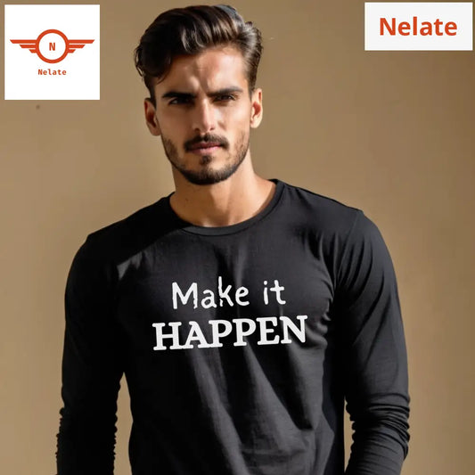 Make It Happen Black Full Sleeves