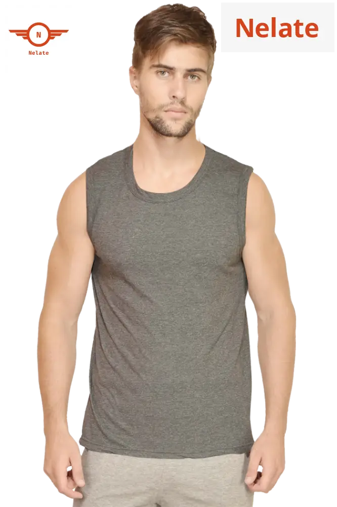 Men’s Vest - Charcoal Melange Color