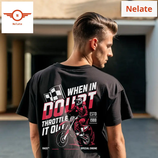 Motorcross Black Oversized T-Shirt