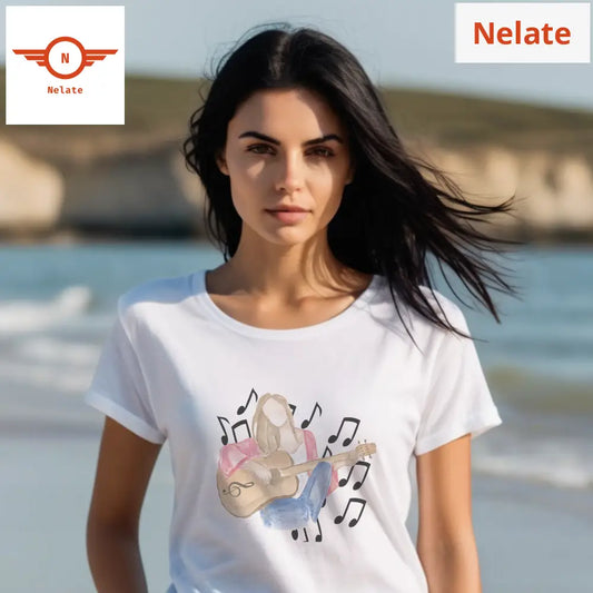 Music Lover Womens White T-Shirt