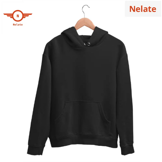 Nelate Black Hoodie For Men