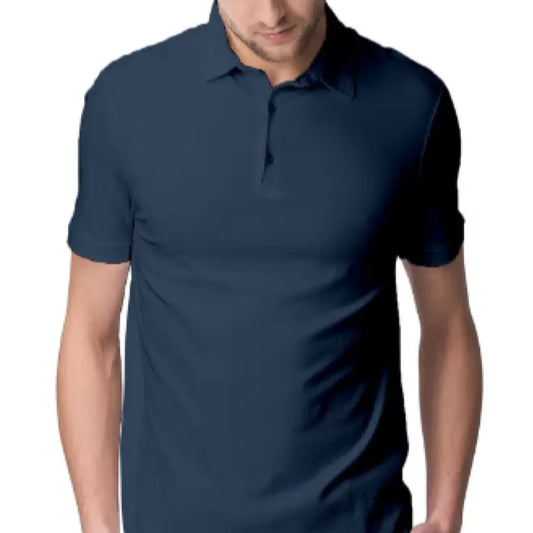Nelate High Quality Petrol Blue Polo T-Shirt