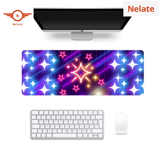 Neon Stars Theme Gaming Pad