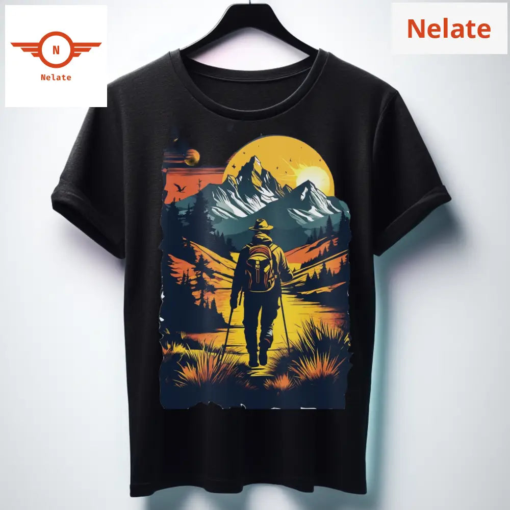 Night Adventure Theme Black T-Shirt