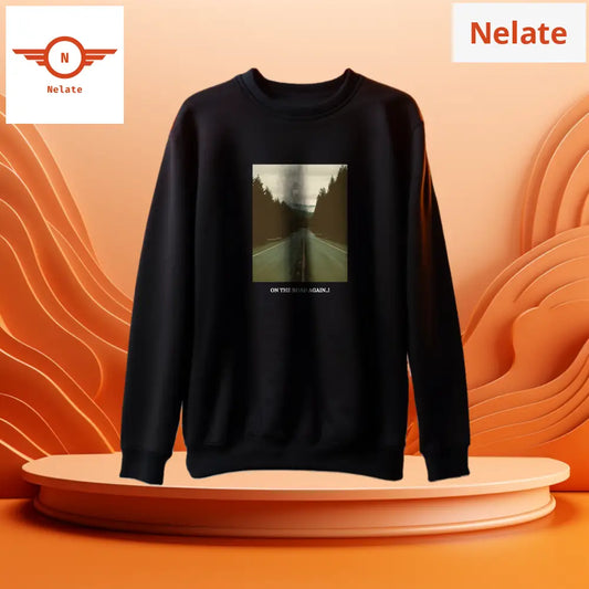 On The Road Again Black Sweatshirt For Men
