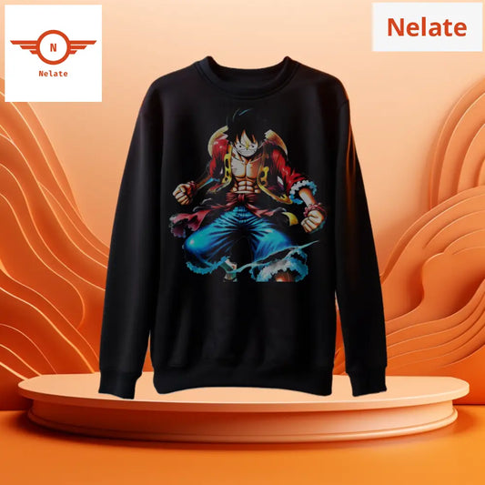 One Piece Luffy - Black Sweatshirt For Men