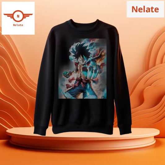 One Piece Luffy - Black Sweatshirt For Men