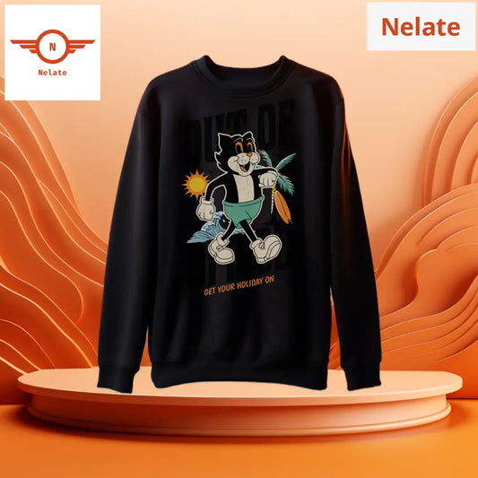 Out Of Office - Black Sweatshirt For Men