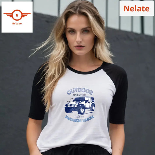 ’Outdoor Adventure’ Women’s Raglan T-Shirt